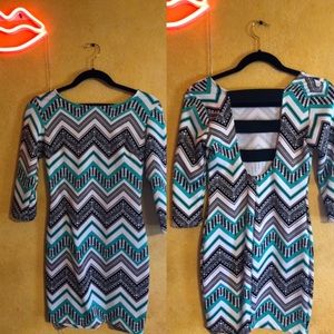 Chevron Mini Dress